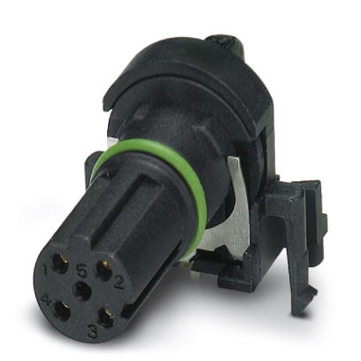 Phoenix Contact M12 Contact Carrier - Socket; SACC-CI-M12FSD-4CON-L90 SCO; Female; 4-Pin; D - Dual Key